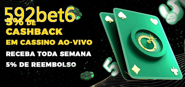 Promoções do cassino ao Vivo 592bet6